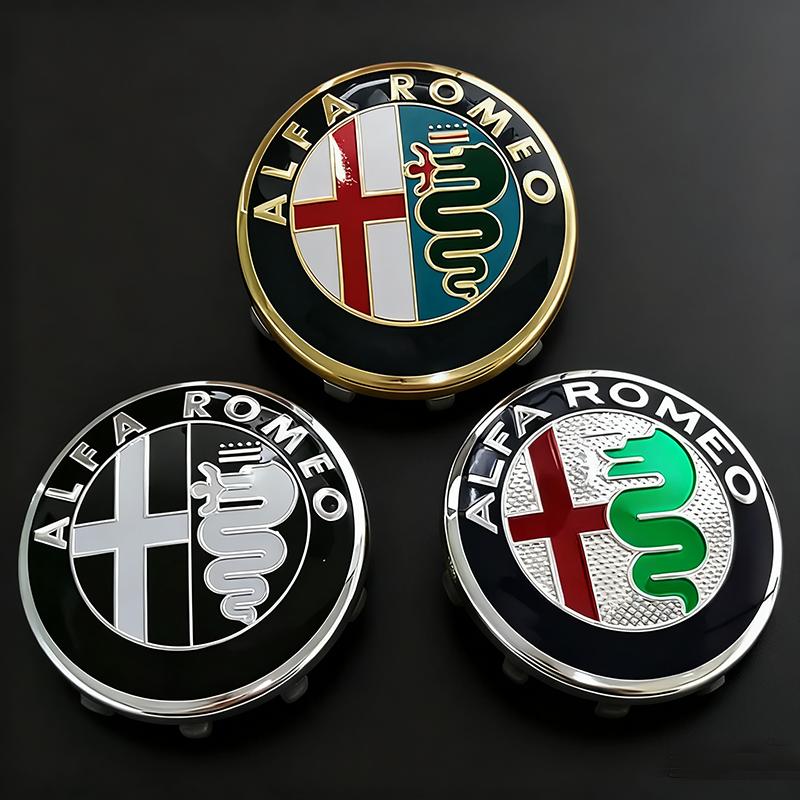 Για Alfa Romeo Giulia Giulietta Stelvio 159 147 156 Καλύμματα Κέντρου Τροχών 58mm Premium Καλύμματα Κέντρου Τροχού Ανθεκτικά στις Γρατζουνιές Αξεσουάρ Αυτοκινήτου