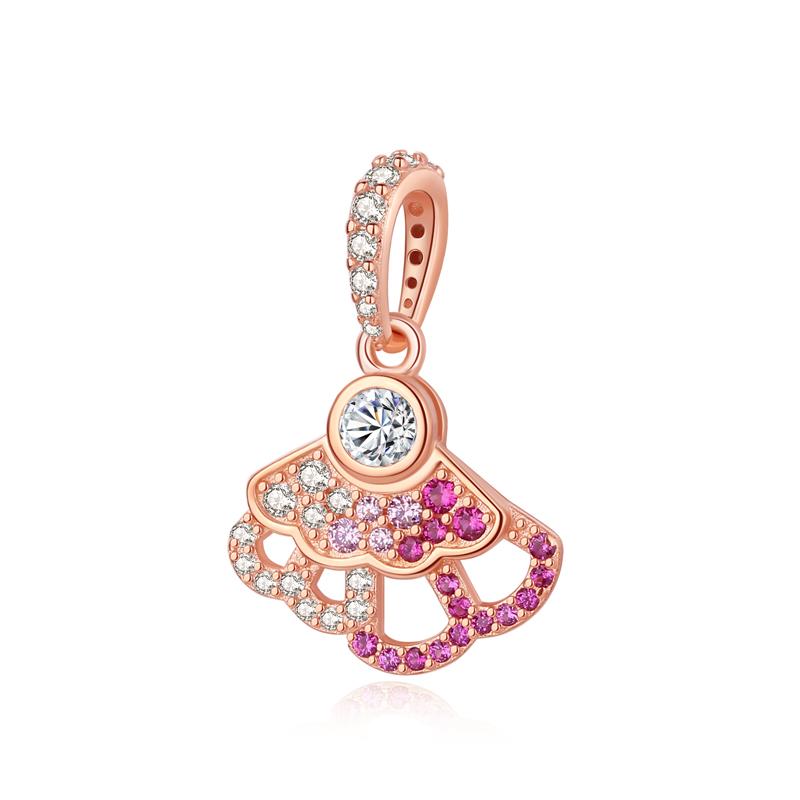 Original 925 Silver Charm Bead Family Tree Mom Pendant Safety Chain Charms Rose Gold Fit Bracelets DIY Jewelry