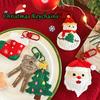 1PC Christmas Shape Keychain Mobile Phones Key Accessories Friends Gifts Keyholders Party Santa Claus Snowman Xmas 6 Styles