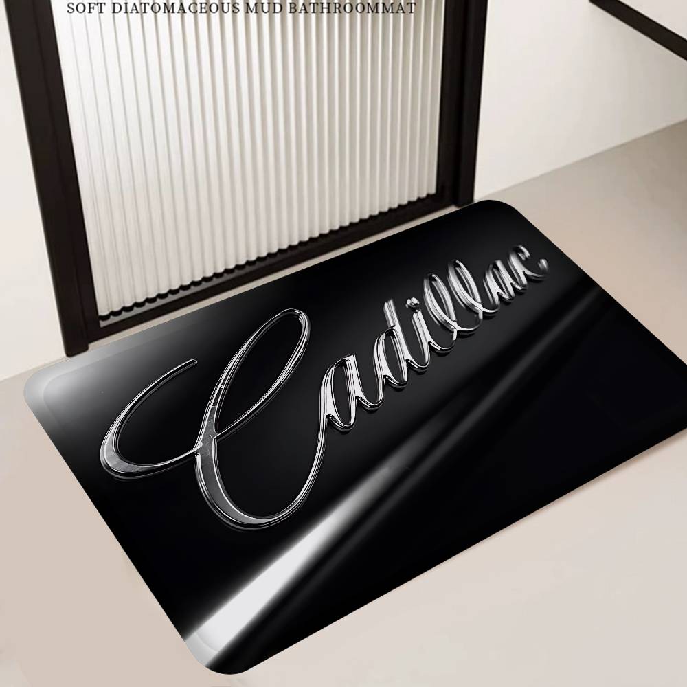 AABKH1 C-Cadillac Car Door Mat Washable Non-Slip Living Room Sofa Chairs Area Mat Kitchen Doormat Area Rug