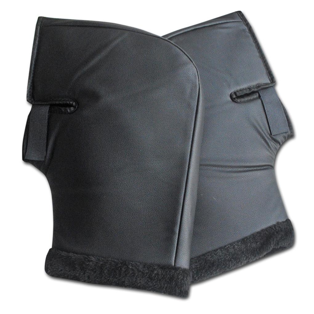 Winter Thick Motorcycle Hand Warmer Waterproof And Windproof For Protection Scooter Bike Cycling Gloves Leather, Brown S