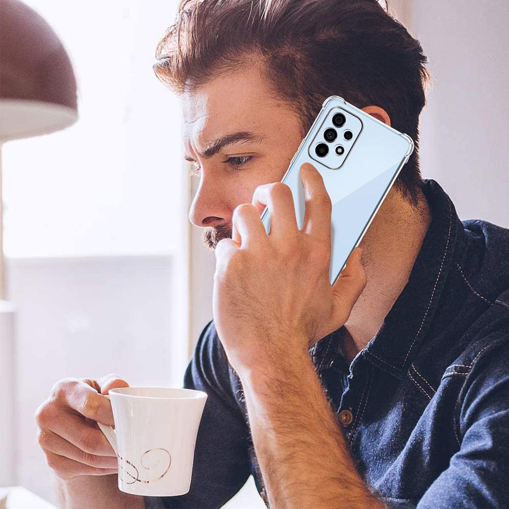 Silný nárazuvzdorný silikonový průhledný kryt na telefon pro Samsung Galaxy A53 5G A23 4G A05 A15 4G A25 A35 A55 5G Ochranný zadní kryt