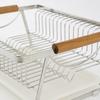 Japanese-style kitchen dish drying rack, countertop dish and utensil storage cabinet, draining rack, storage basket, dish draine