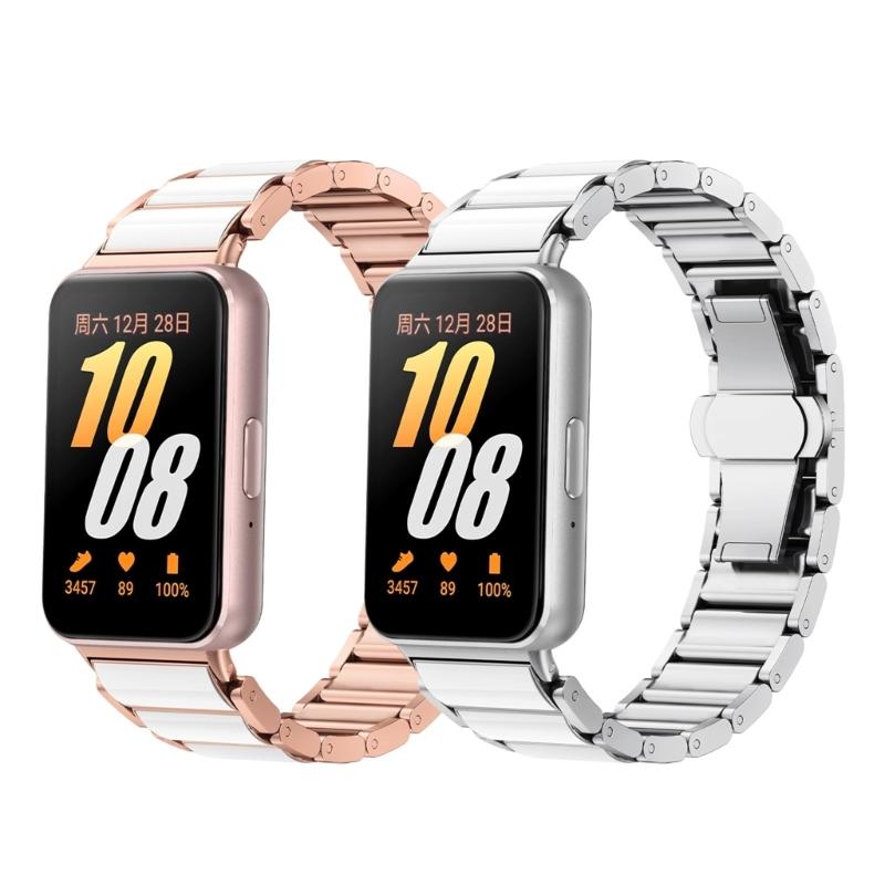Verstellbarer Gürtel Metall-Handgelenkband Ersatz Schnellverschlussband Armband für Fit 3 Schweißfestes Armbandband