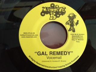 7inch Record VOICEMAIL / KHARI KILL - Gal Remedy / Music Ting MAS273 Massive B US Reggae, Ska & Dub Used