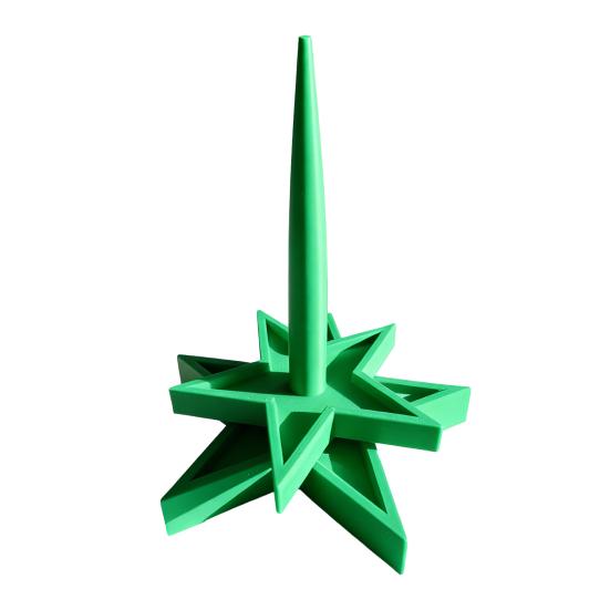 

Yarn Holder for Crocheting Knitting 3D Printed Star Shaped Yarn Ball Dispenser Stand Spinner Rotating Yarn зелёный