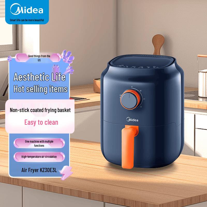 Midea 3L Multifunction Oil-Free Air Fryer CN plug (adapter included)
