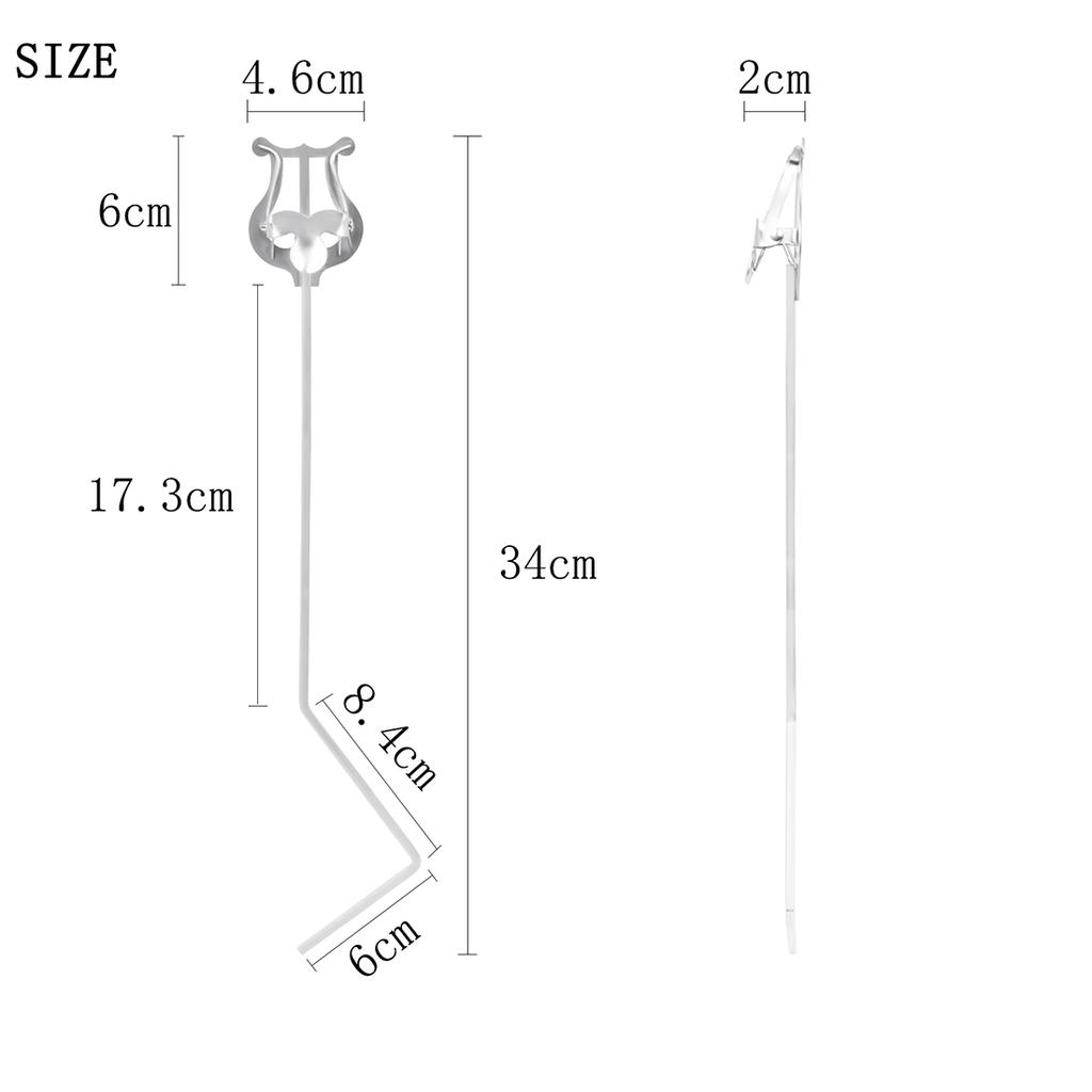 M MBAT Metal Brackets Tuba Marching Lyre Music Clip Music Sheet Stand Trumpet Marching Clamp Metal Holder Brass Nifty Parts