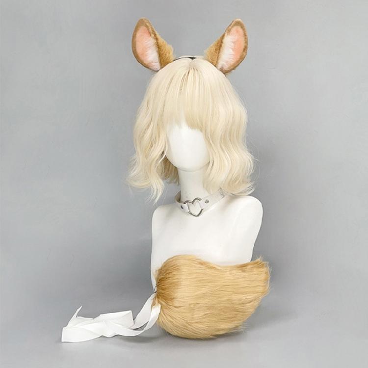 Animal Ears Headbands Animal Tail Bunnies Costumes Bunnies Ears Headband Faux Furs Tail Halloween Cosplay Party Costume