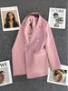 Women's Green Slim Fit Suit Jacket - Trendy Spring 2025 Street Style