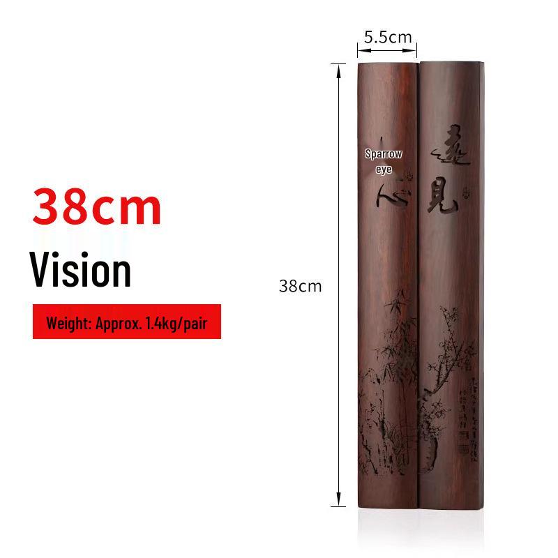 Ebony Redwood Carved Paperweight Set for Calligraphy Books