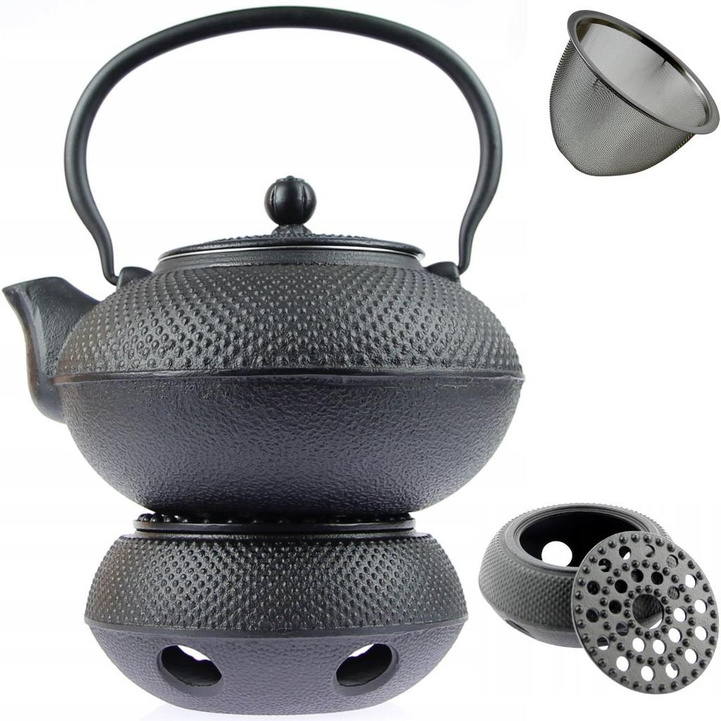 Cast Iron Kettle Infuser 1.5 L For Tea And Herbs Set With Heater