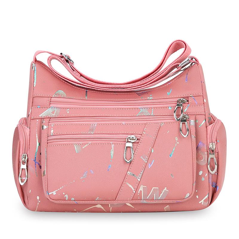 New Fashion Multi-compartment Women's Shoulder Bag Nylon Printed Bag Outdoor Casual Large Capacity Crossbody Bag Drop Shipping
