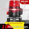 Delixi High-Precision Infrared Laser Level: Strong Light, Red Laser, 2/35, Auto-Leveling, Outdoor Water Level Meter.