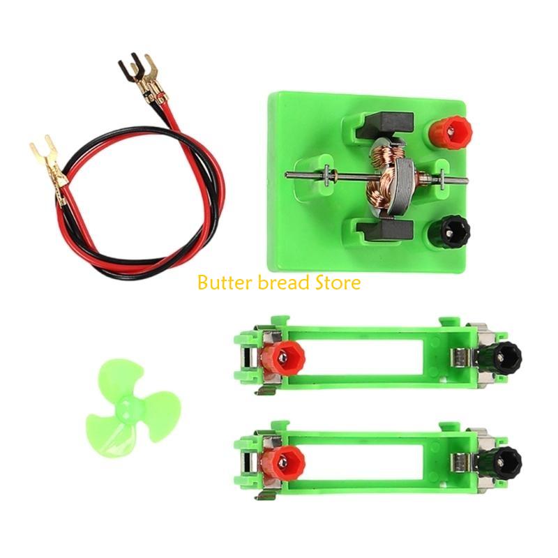W89C Open Type Electric Motor Components Electromagnetism Experiment Set for Labs