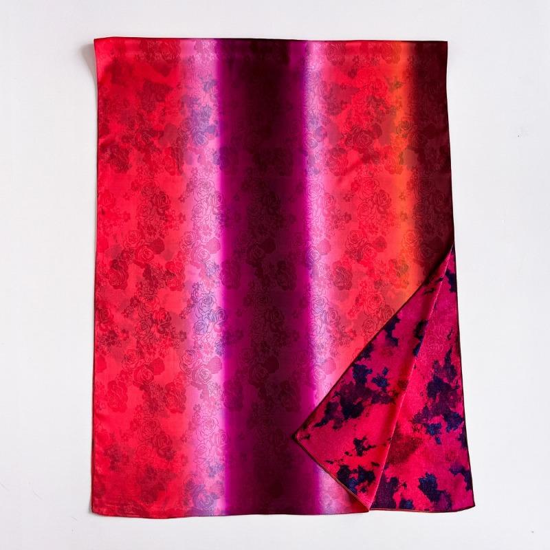 Women S Double Sided Printed Watercolor Long Scarf Thin Elegant Shawl