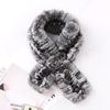New Fashion Real Rex Rabbit Fur Scarves Winter Chinchilla Fur Scarf for Women