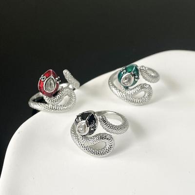 Snake Ring Opening Fashion Niche Design Personality Hip Hop Male And Female Couples Punk Domineering Ring