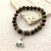 Lucky Natural Stone Beaded Bracelet Fashion Cute Elephant Unisex Bracelet Jewelry Bracelet