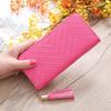 New Women's Wallet Long Zipper Student Bag Single Handle Carrying HandBags