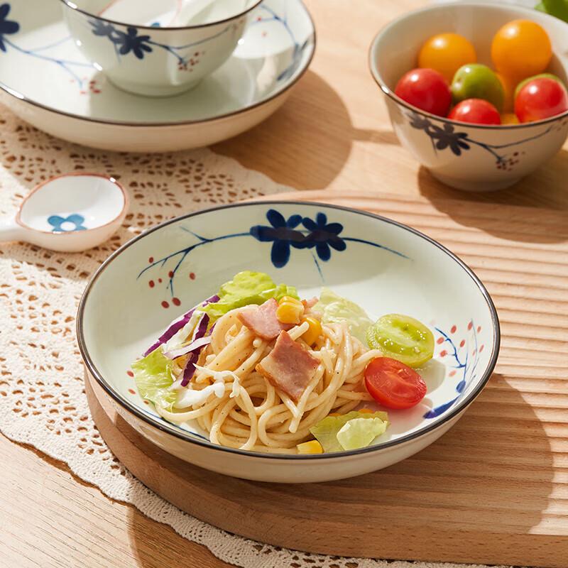 Gonghe Jingpin 8-Piece Retro Floral Dinnerware Set