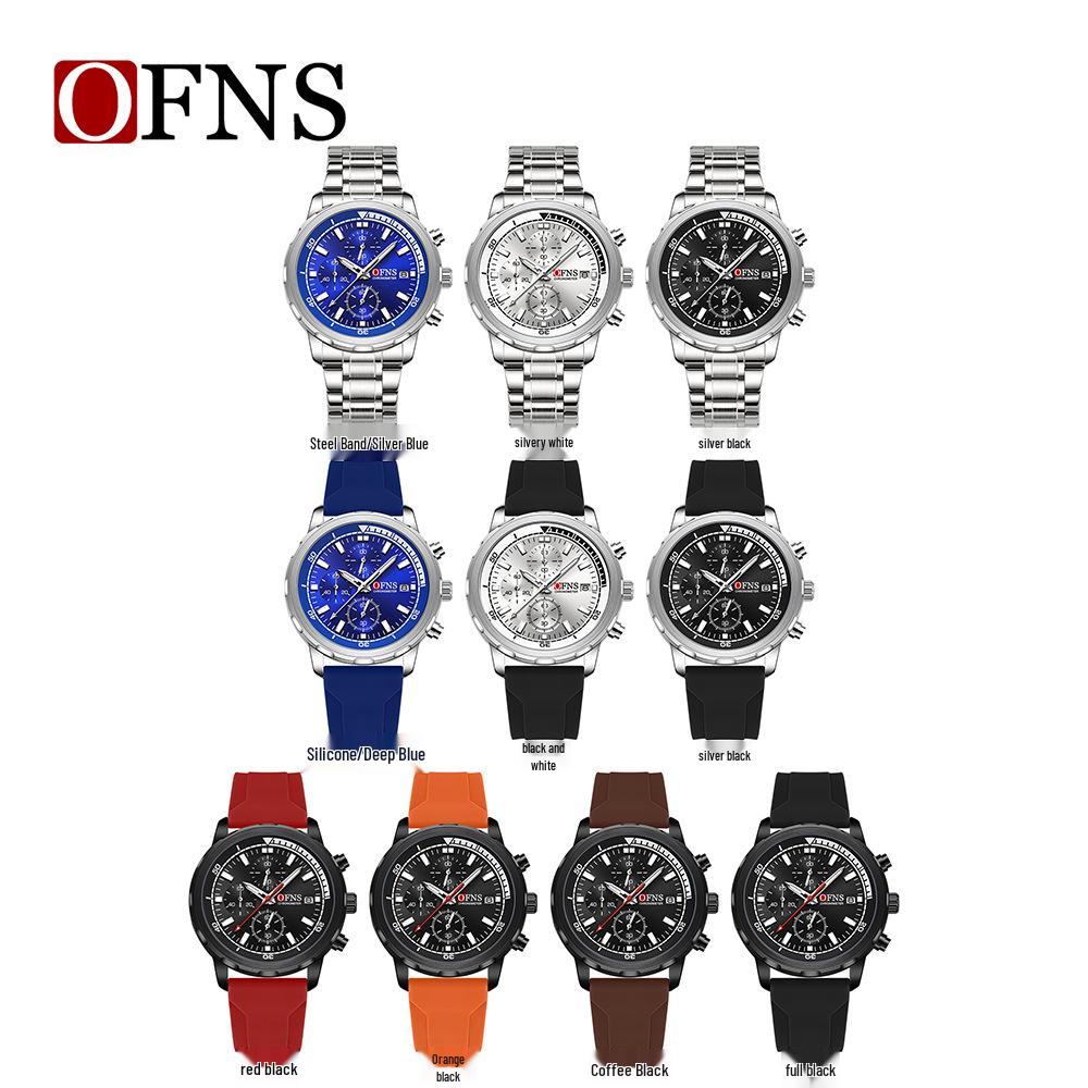 Oufanni Men's Waterproof Luminous Quartz Chronograph Watch