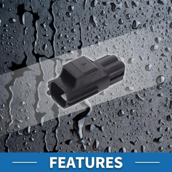 2 Pin Electrical Multipurpose Connector 1 Set  for Volvo Plastic Copper