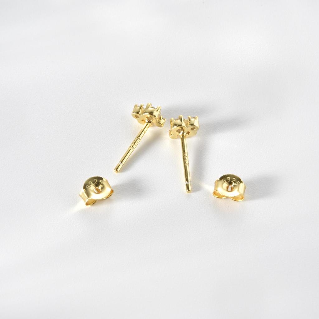 ANDYWEN Srebro próby 925 1 para małych, lekkich, luksusowych kolczyków sztyftowych dla kobiet 2023 wykwintna, delikatna biżuteria