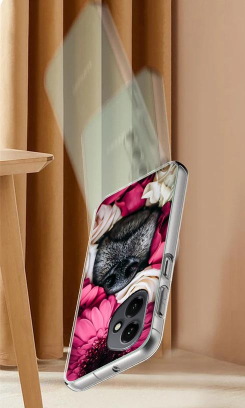Etui Do Honor X7D / 400 Smart Obudowa Foto Case Plecki Pies + Szkło 9H