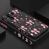 For Xiaomi Redmi Note 14 Pro 5G Case Pink Bowknots Floral Pattern TPU Silicone Soft Cover For Redmi Note 13 12 11 Pro 4G 5G