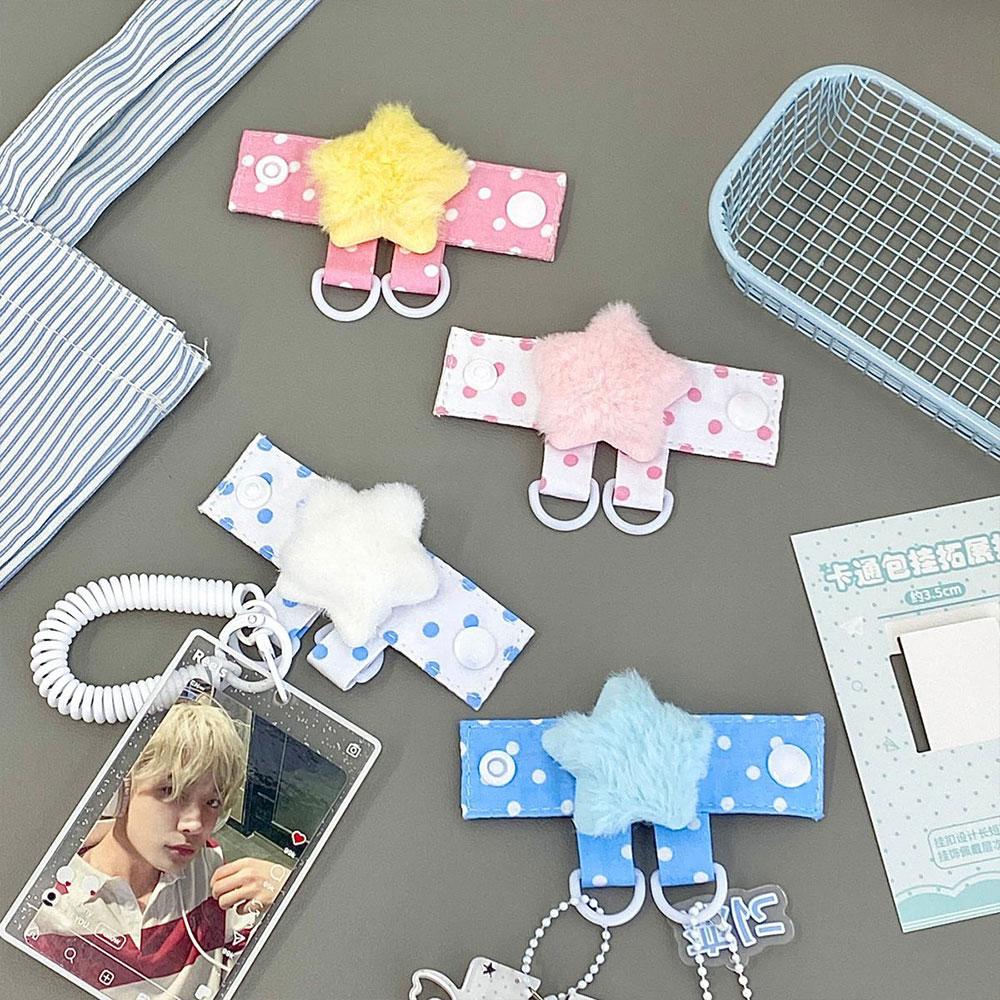Kawaii Plüsch Flügel Taschengurt Verlängerer Niedlicher Stern Taschengurt Verlängerer Mit Doppelring Tasche Organizer Für Kpop Fotokarten Halter