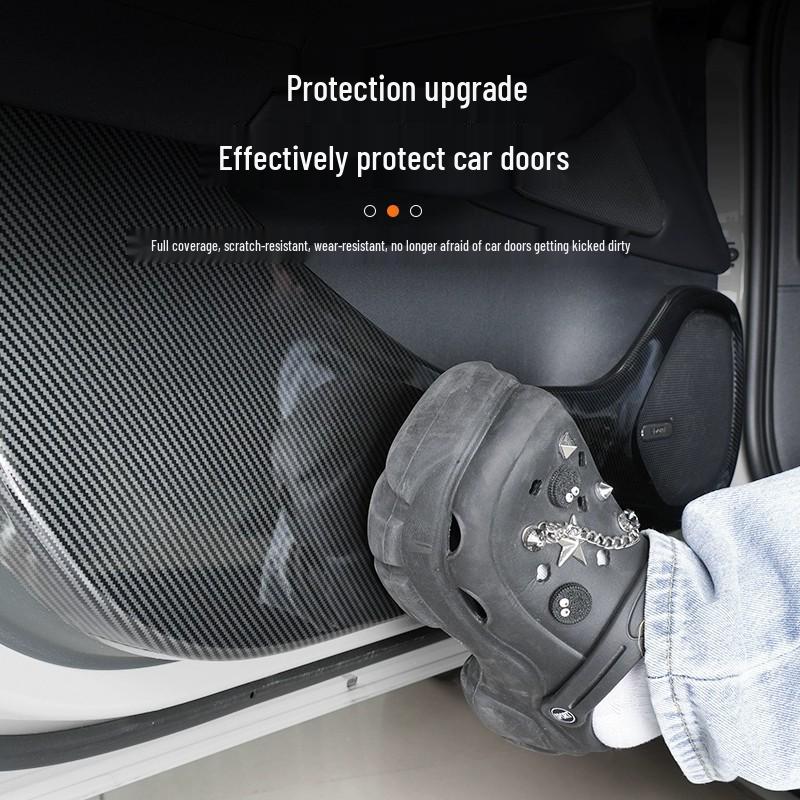 Xiaomi YU7 Car Door Carbon Fiber Texture Anti-Kick & Scratch Protection Sticker