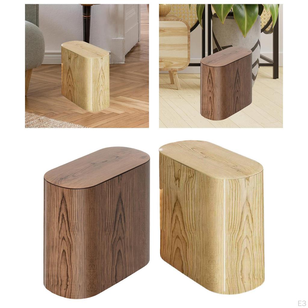 Trash Can Garbage Bin Household Dustbin Portable with Press Wastebasket for Beside Bathroom Car Dorm