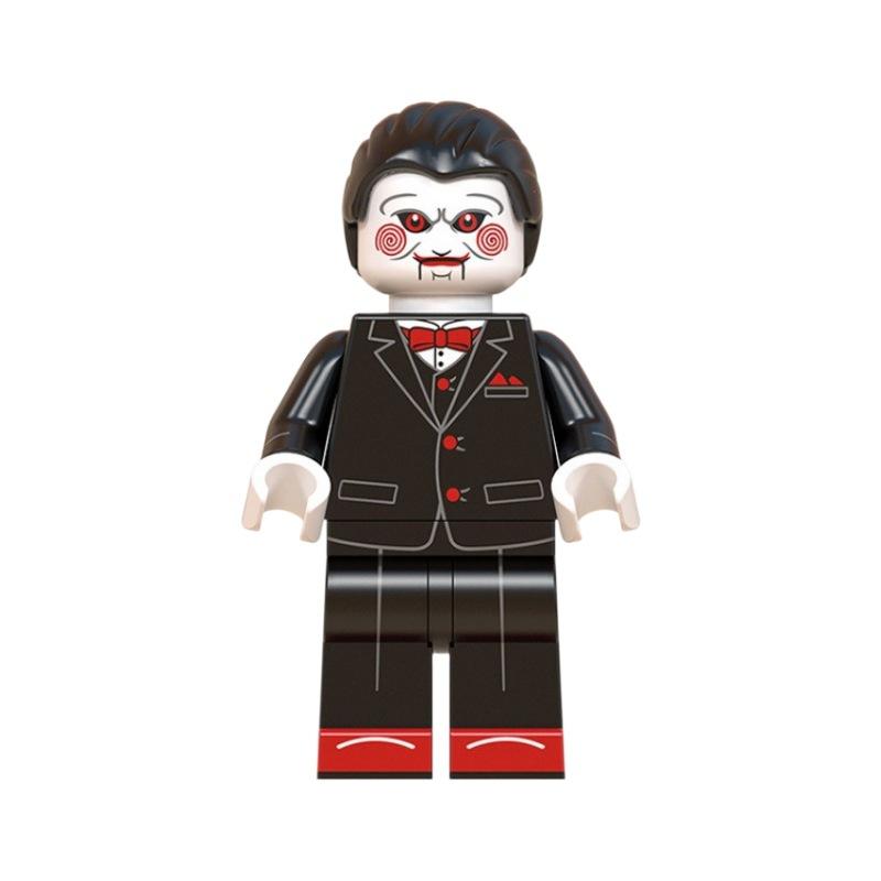 Halloween Building Blocks Mini Figures Bagged Set, Kids Puzzle Toys, Creative Educational Collectible Gift