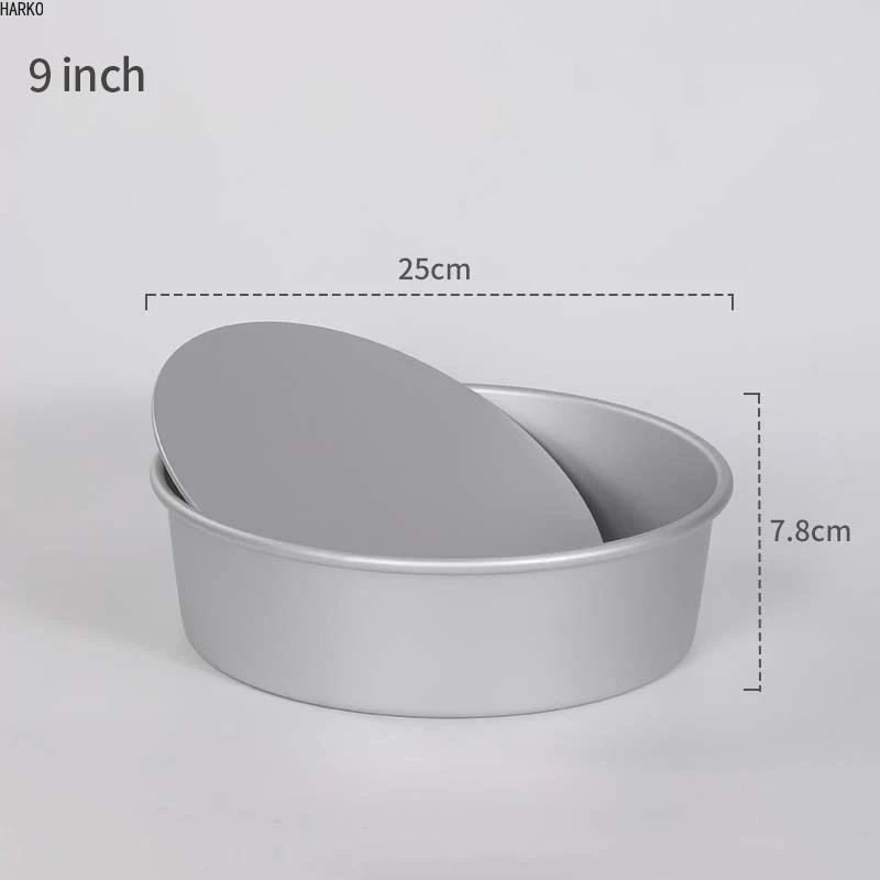 Useful Birthday Cake Mold Shaped Aluminum Alloy Anode Live Bottom Cake Mold Baking Tray Mold Bakeware Tools 4/5/6/7/8/9/10 Inch