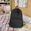 New letter-embroidered backpack for girls, large capacity, lightweight, stylish school backpack for middle and high school girls