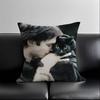 pc Vampire Diaries Damon Salvatore Pillow Cover Polyester D DoubleSided Print Ian Somerhalder Character Art TV Fan Home