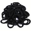 100pcs High Elastic Hair Bands for Girls Black Hairband Rubber Ties Ponytail Holder Scrunchies Kids Hair Accessories