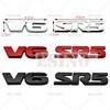 1Pc Car Styling V6 SR5 3D Metal Alloy Adhesive Emblem Rear Trunk Badge Fender Sticker Body Decal for  Tacoma 4Runner Sequoia