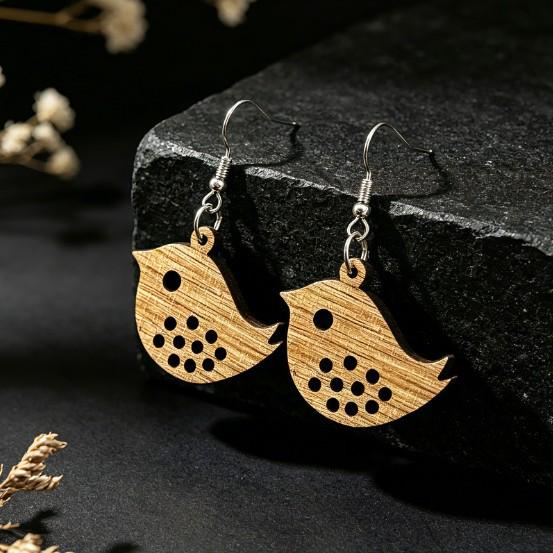 Bohemian Retro Hollowed-Out Bird Earrings - Versatile Fashion Accessories