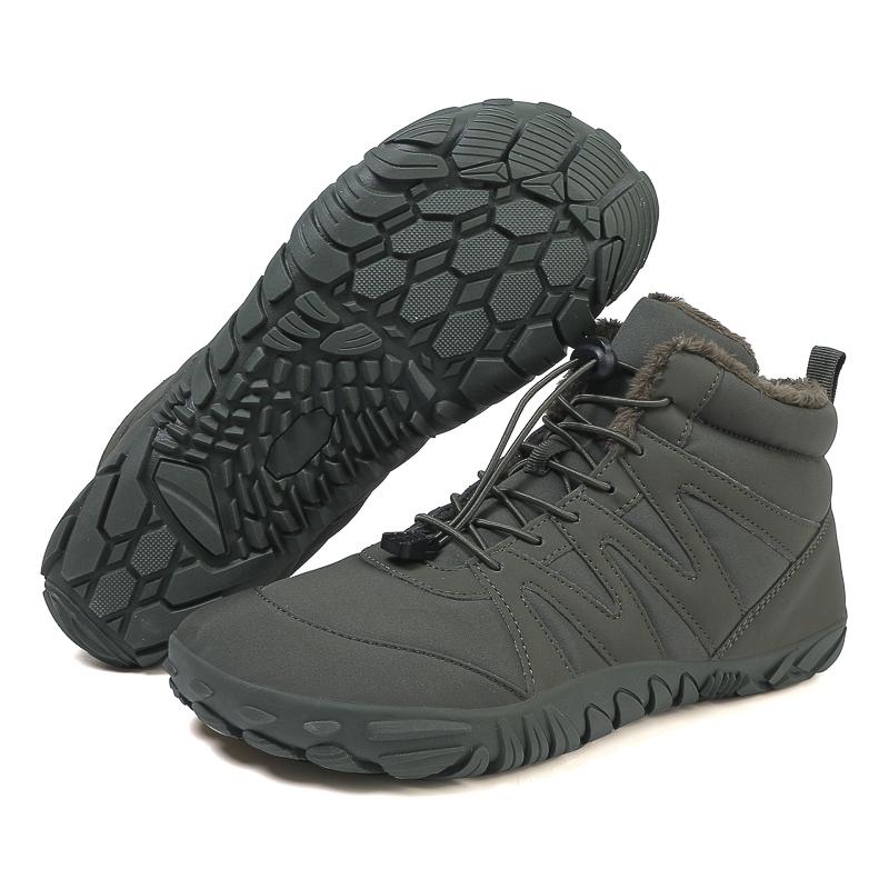High-top Women's Hiking Shoes Plush Cotton Shoes Men's Winter Warm Snow Boots Trekking Camping Casual Shoes