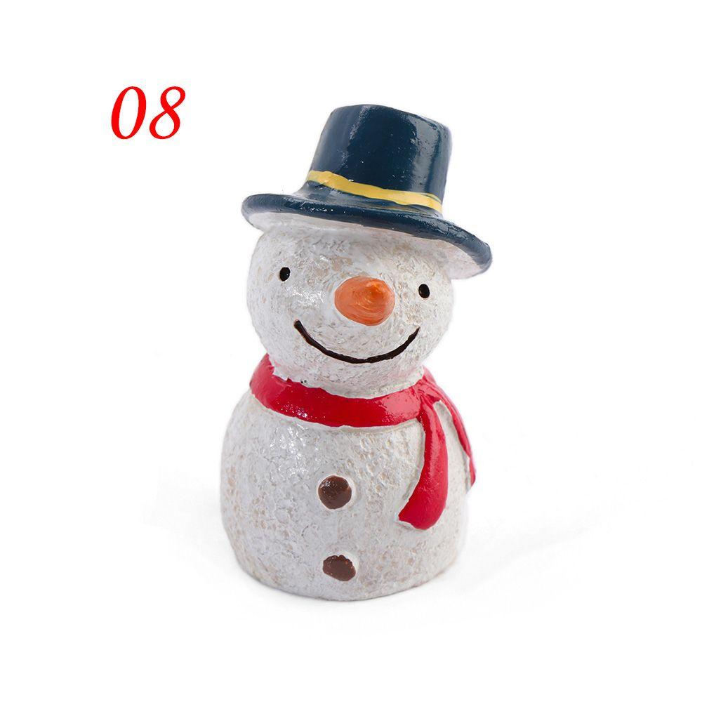 Hot Xmas Tree Exquisite Christmas Ornaments Santa Clause Resin Craft Miniature Figurine