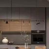 Modern minimalist LED pendant light black dining table restaurant spotlight pendant light Nordic design home decoration lighting