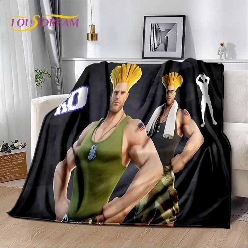 Retro Game Street Fighter Gamer Soft Plush Blanket,Flannel Blanket Throw Blanket for Living Room Bedroom Bed Sofa Picnic Cover