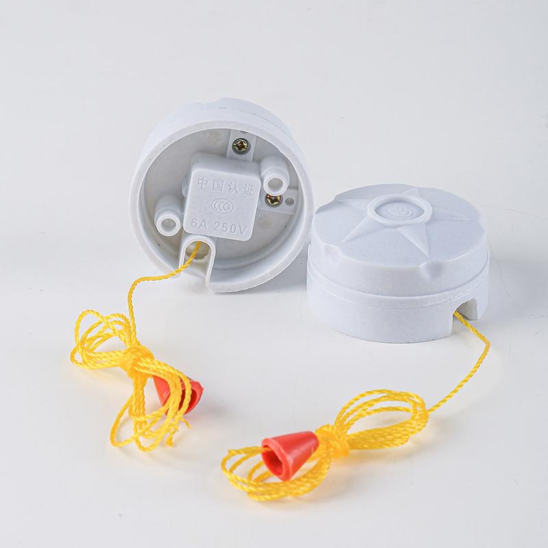 3 Stück 250V 6A Deckenventilatorlampe Wandleuchte Zugkettenschalter mit Zugschnur
