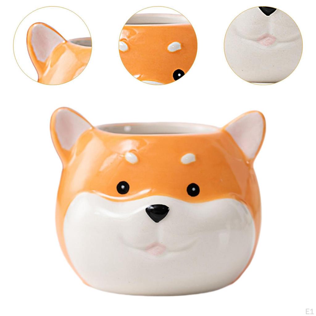 Entzückender Keramik-Hunde-Blumentopf zur Verschönerung von Haus und Garten