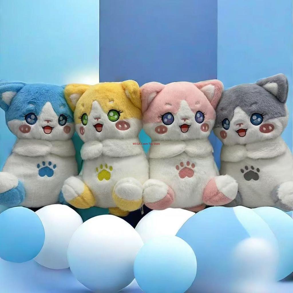 Soft Luminous Breathing Cat Plush Doll Cute Stuffed Animals Kawaii Plush Toy For Adult Home Decor Sleeping Companion Holiday