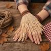 Unisex Scarecrow Bracelets Costume Set, with Headband Pointed Hat And Straw Decorated Bracelets, Halloween Cosplay for Farm Party Accessories Pastoral