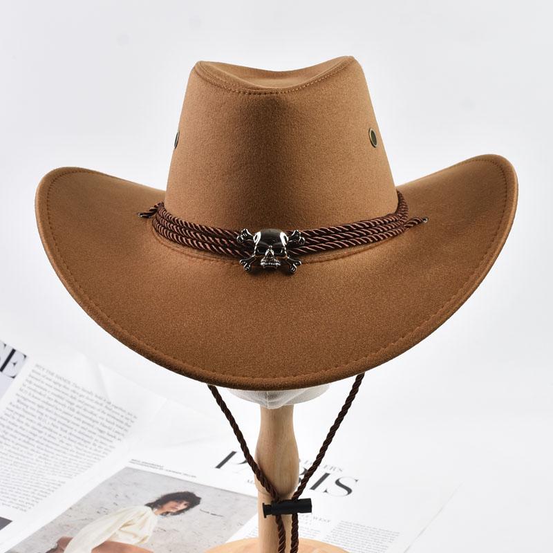 Western Cowboy Hats For Men Women Vintage Big-edge Gentleman Cowgirl Jazz Hat Outdoor Travel Party Cosplay Hat