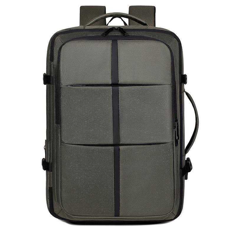 

Men s Business Travel Backpack with Shoe Compartment - Large Capacity, Oxford Cloth, Double Shoulder Bag армия зеленый